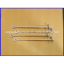 Galvanized &Power Coated Auger Style Earth Anchor, Ground Anchor